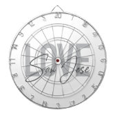 Moderne, einfache, schicke, coole Design Liebe San Dartscheibe (vorne)