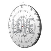 Moderne, einfache, schicke, coole Design Liebe San Dartscheibe (Vorderseite rechts)