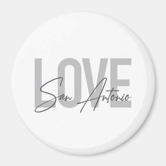 Moderne, einfache, schicke, coole Design Liebe San Magnet (Vorne)