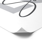 Moderne, einfache, schicke, coole Design Liebe San Poster (Ecke)