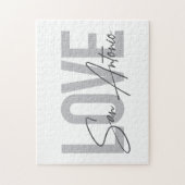 Moderne, einfache, schicke, coole Design Liebe San Puzzle (Vertikal)