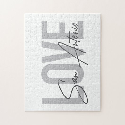 Moderne, einfache, schicke, coole Design Liebe San Puzzle (Vertikal)