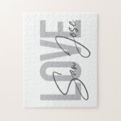 Moderne, einfache, schicke, coole Design Liebe San Puzzle (Vertikal)