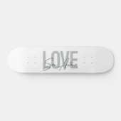 Moderne, einfache, schicke, coole Design Liebe San Skateboard (Horizontal)