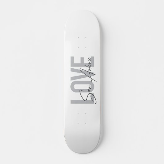 Moderne, einfache, schicke, coole Design Liebe San Skateboard (Vorne)