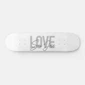 Moderne, einfache, schicke, coole Design Liebe San Skateboard (Horizontal)