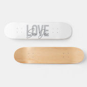 Moderne, einfache, schicke, coole Design Liebe San Skateboard (Horizontal)