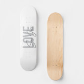 Moderne, einfache, schicke, coole Design Liebe San Skateboard (Vorderseite)