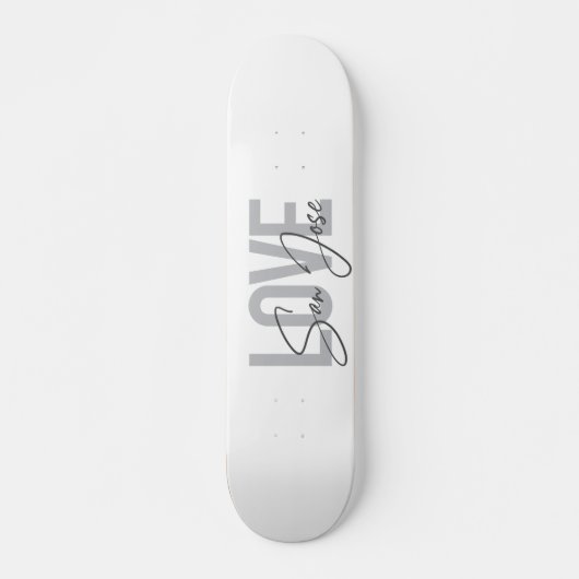 Moderne, einfache, schicke, coole Design Liebe San Skateboard (Vorne)