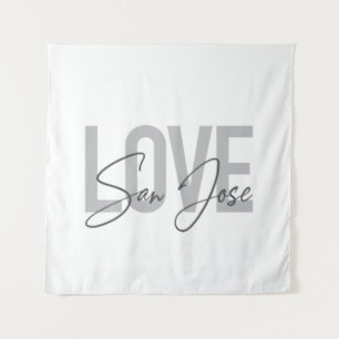 Moderne, einfache, schicke, coole Design Liebe San Wandteppich