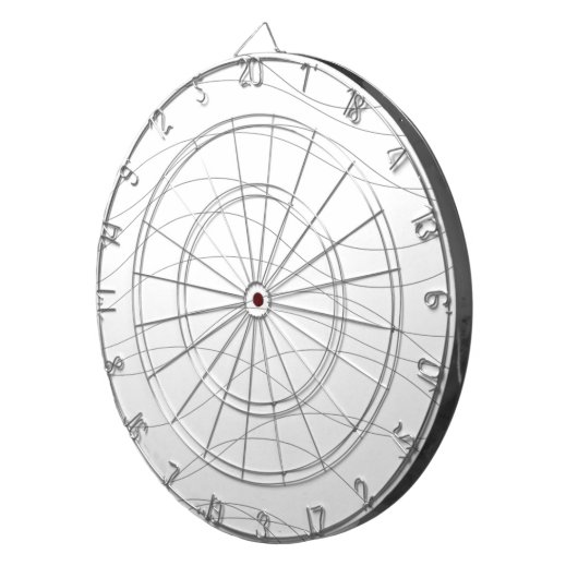 Moderne, einfache, schicke, elegante, wellenförmig dartscheibe (Vorderseite rechts)