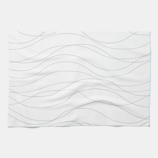 Moderne, einfache, schicke, elegante, wellenförmig geschirrtuch (Horizontal)