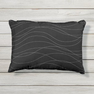 Moderne, einfache, schicke, elegante, wellenförmig kissen für draußen