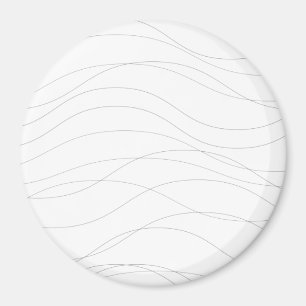 Moderne, einfache, schicke, elegante, wellenförmig magnet