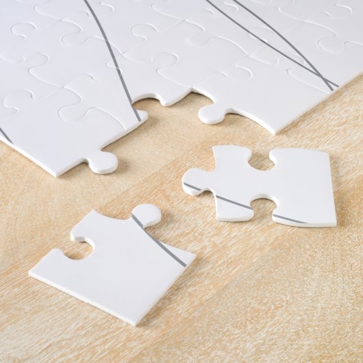 Moderne, einfache, schicke, elegante, wellenförmig puzzle (Seite)