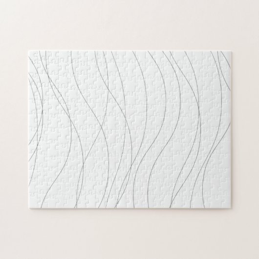 Moderne, einfache, schicke, elegante, wellenförmig puzzle (Horizontal)