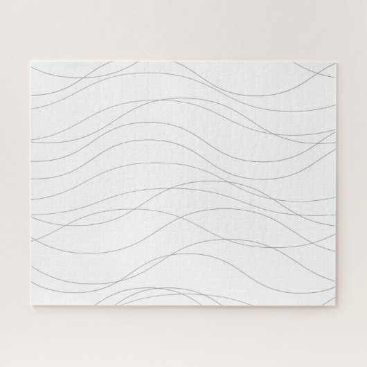 Moderne, einfache, schicke, elegante, wellenförmig puzzle (Horizontal)