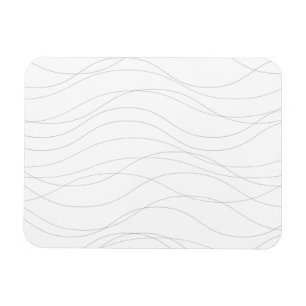 Moderne, einfache, schicke, elegante wellenförmige magnet