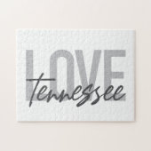 Moderne, einfache, schicke, urbane Liebe Tennessee Puzzle (Horizontal)