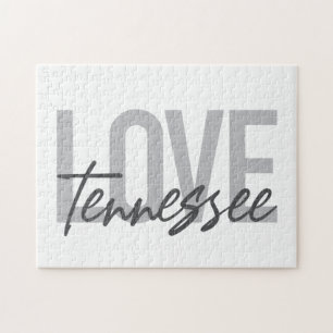 Moderne, einfache, schicke, urbane Liebe Tennessee Puzzle
