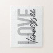 Moderne, einfache, schicke, urbane Liebe Tennessee Puzzle (Vertikal)