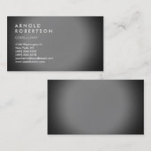 Moderne, einfache Schlicht-Grau-Trendy-Visitenkart Visitenkarte (Vorne/Hinten)