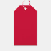 Moderne einfache Schlichte Kirschrote Professional Geschenkanhänger (Rückseite)