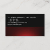 Moderne, einfache Schlichte Visitenkarte (Rückseite)