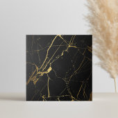 Moderne, einfache Schwarz-Gold-Imitate - Marmorpla Fliese