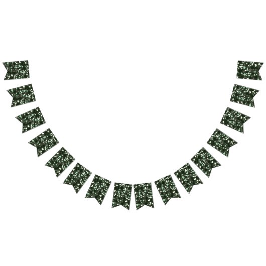 Moderne einfache Schwarz-Grün-Terrazzo-Höhle Wimpelkette (Alle)