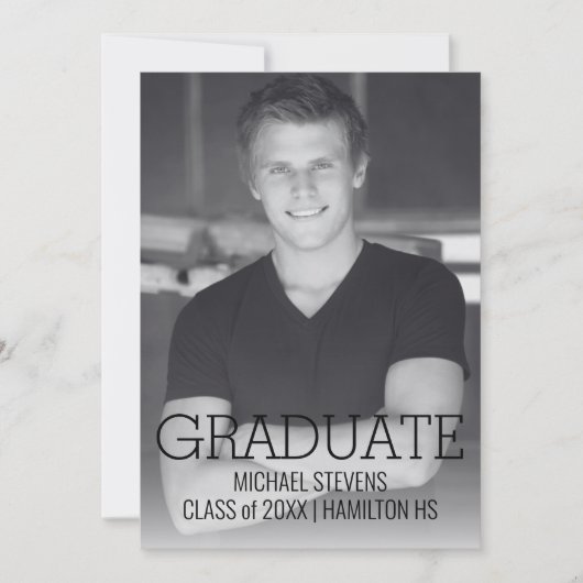 Moderne, einfache Schwarz-Weiß-Ausbildung Ankündigung (Vorderseite)