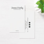 Moderne, einfache Schwarz-weiß Earring-Display-Kar (Schreibtisch)