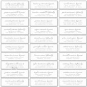 Moderne, einfache Schwarz-Weiß-Gästebamen Hochzeit Aufkleber (Vorderseite)