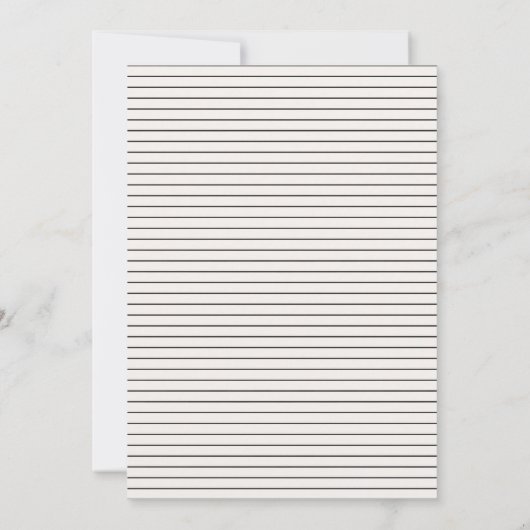 Moderne, einfache Schwarz-Weiß-Hochzeit Save The Date (Rückseite)