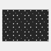 Moderne, einfache Schwarz-Weiß-Weihnachten Geschenkpapier Set (Vorderseite 2)