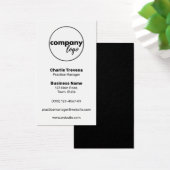 MODERNE EINFACHE SCHWARZ-WEISSE LOGO-MARKENVERZEIC (Schreibtisch)