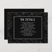 Moderne, einfache schwarz-weiße, minimalistische,  save the date (Vorne/Hinten)