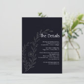 Moderne, einfache schwarz-weiße, minimalistische,  save the date (Stehend Vorderseite)