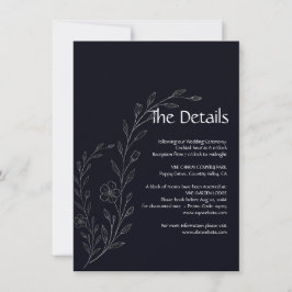 Moderne, einfache schwarz-weiße, minimalistische,  save the date