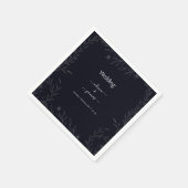 Moderne, einfache schwarz-weiße, minimalistische,  serviette (Ecke)