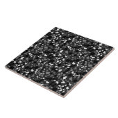 Moderne, einfache schwarze Terrazzo Fliese (Seite)