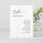 Moderne, einfache Script-Hochzeitskarten Einladung (Stehend Vorderseite)