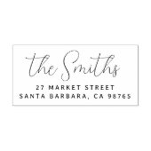 Moderne einfache Script-Rücksendeadresse Permastempel (Design)