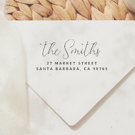 Moderne einfache Script-Rücksendeadresse Permastempel