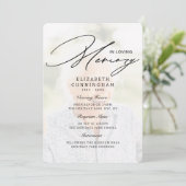 Moderne, einfache Sicht, Anforderung, Beerdigung Einladung (Stehend Vorderseite)