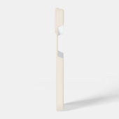 Moderne einfache Signatur Script Calligrafy Cream iPhone Hülle (Linke Seite)