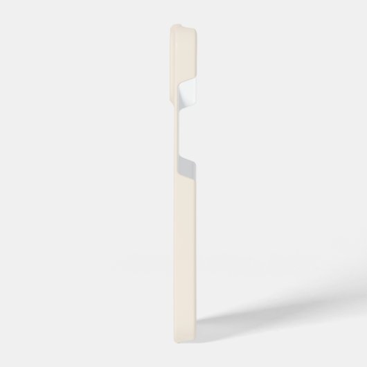 Moderne einfache Signatur Script Calligrafy Cream iPhone Hülle (Linke Seite)