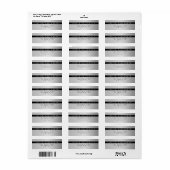 Moderne, einfache Silver Look Rücksendeadresse (Vorne)