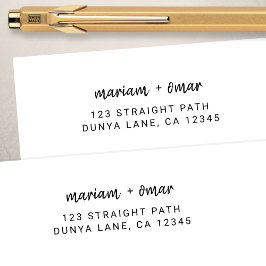 Moderne, einfache Skriptbezeichnung Hochzeit-Rücks