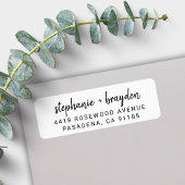 Moderne, einfache Skriptbezeichnung Hochzeit-Rücks